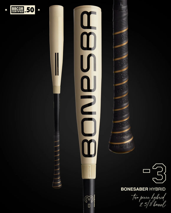 2025 Warstic Bonesaber Hybrid -3 BBCOR Baseball Bat