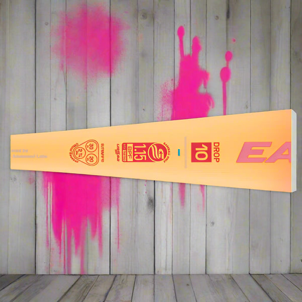 Close-up of the bat certification for the 2026 Easton MAV1™ Flash -10 USSSA Baseball Bat