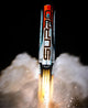Image of a 2026 Louisville Slugger Supra™ Starship USSSA Baseball Bat transformed into a launching rocket
