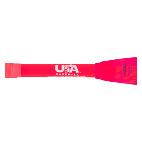 Close-up of the certification stamp on the 2027 Rawlings Icon USA Baseball Bat