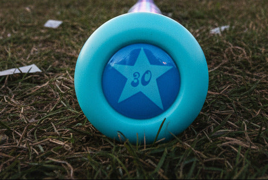 Close-up of the knob on the 2027 Rawlings Icon Fest™ -10 USA Baseball Bat