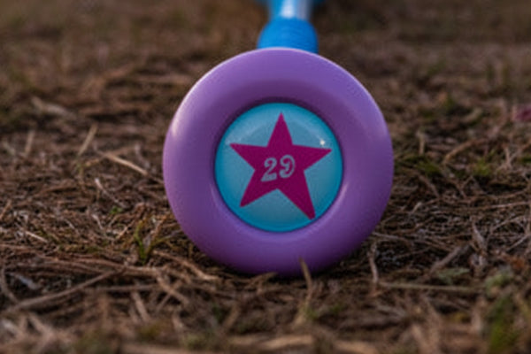 Close-up of the knob on the 2027 Rawlings Icon Fest™ -10 USSSA Baseball Bat