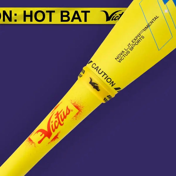 Close-up of the connection piece on the Victus Nova Lit Senior League USSSA Baseball Bat