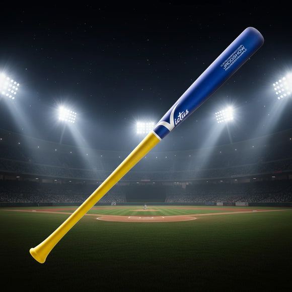Victus Pro Reserve Julio Rodriguez JROD SHOW Maple Wood Baseball Bat - Flat Yellow/Flat Royal