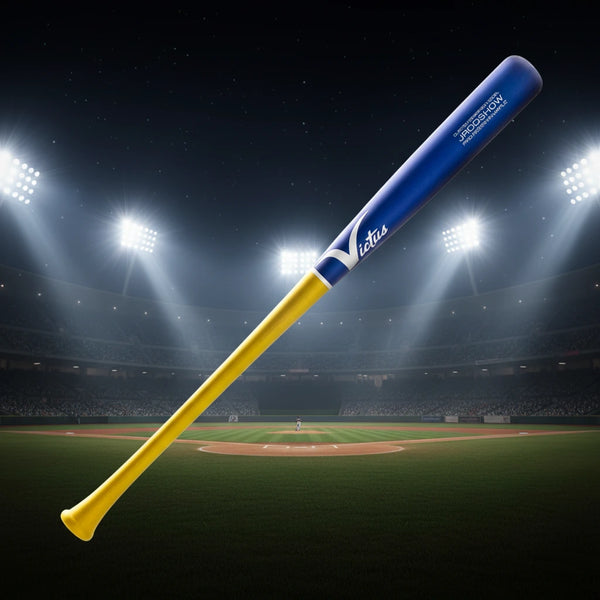Victus Pro Reserve Julio Rodriguez JROD SHOW Maple Wood Baseball Bat - Flat Yellow/Flat Royal