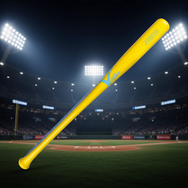 Victus Pro Reserve Julio Rodriguez JROD SHOW Maple Wood Baseball Bat - Yellow/Columbia