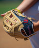 Close-up of a player wearing the 2027 Wilson A900® 12" Baseball Glove