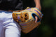 Player in the field wearing the Wilson 2027 A1000® 1786 11.5" Baseball Glove