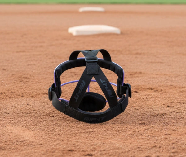 Rear view of the Rip-It Play Ball Girls Softball Fielding Mask