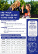 Fastpitch softball glove sizing guide