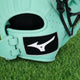 Close-up of the logo on the Mizuno Prime Elite X GPEXF-60 12.5" Fastpitch Glove