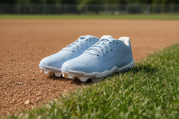 Under Armour Girls Glyde Sola RM Jr. Fastpitch Molded Cleat - Columbia