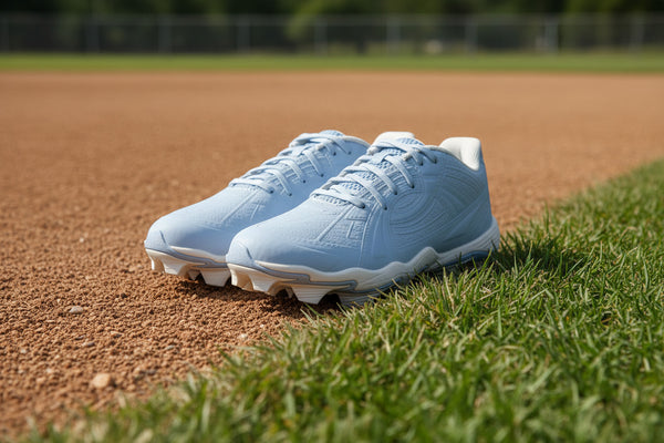 Under Armour Girls Glyde Sola RM Jr. Fastpitch Molded Cleat - Columbia