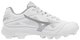 Mizuno CushionRevo Finch Jr. Youth Fastpitch Molded Cleat - White/Silver