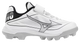 Mizuno CushionRevo Diamond Youth Baseball Molded Cleat - White/Black