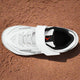 Top view of the Mizuno Cushionrevo Diamond Youth Molded Baseball Cleat - White/Black