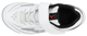 Top view of the Mizuno CushionRevo Diamond Youth Baseball Molded Cleat - White/Black