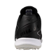 Rear view of the Mizuno CushionRevo Diamond Turf Shoe - Black/White