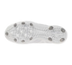 View of the sole of the Mizuno Pro Select Fastpitch TPU Molded Cleat - White