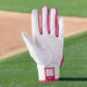 Mizuno MVP Youth T-Ball Batting Glove - White/Pink