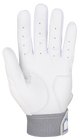 Palm side of the Mizuno MVP Youth Batting Glove - White/Blue