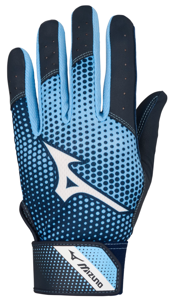 Mizuno MVP Youth Batting Glove - Navy/Light Blue