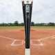 Close-up of the certifications on the 2026 Mizuno F24-CRBN1 -9 Fastpitch Bat