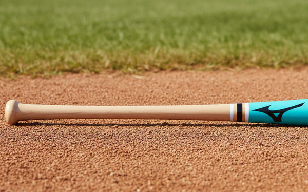 Close-up of the handle on the Mizuno Pro Batch MZM 110 Maple Wood Baseball Bat