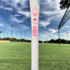 Close-up of the certifications stamped on the Mizuno Finch 26 -13 Youth Fastpitch Bat
