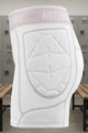 Side view of the Mizuno Women's and Girl's RB Shield Padded Fastpitch Sliding Short - White