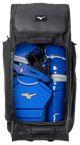 View of the main compartment on the Mizuno Shogun Wheeled Bag