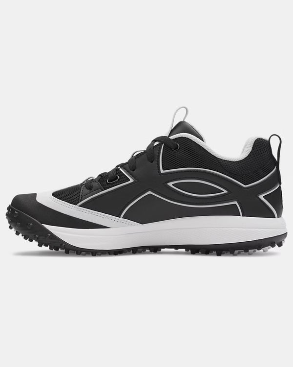 Under Armour Men's Yard Icon Turf Baseball Shoe - Black/White