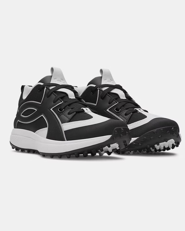 Under Armour Men's Yard Icon Turf Baseball Shoe - Black/White