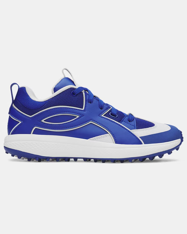 Under Armour Men's Yard Icon Turf Baseball Shoe - Royal/White