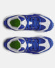 Top view of the Under Armour Men's Yard Icon Turf Baseball Shoe - Royal/White