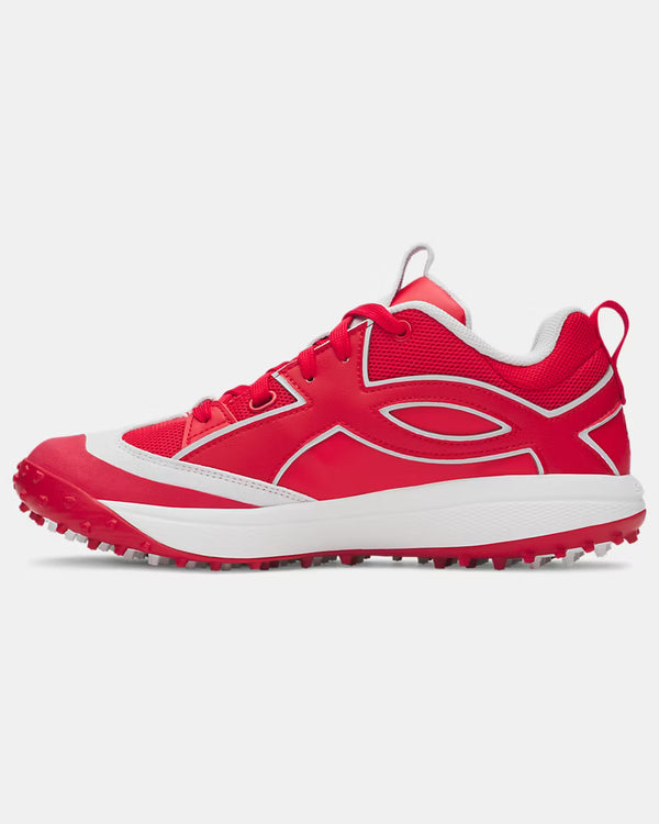 Under Armour Men's Yard Icon Turf Baseball Shoe - Red/White