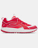 Under Armour Men's Yard Icon Turf Baseball Shoe - Red/White