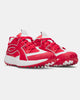 Under Armour Men's Yard Icon Turf Baseball Shoe - Red/White