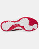 View of the outer sole on the Under Armour Men's Yard Icon Turf Baseball Shoe - Red/White