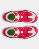 Top view of the Under Armour Men's Yard Icon Turf Baseball Shoe - Red/White