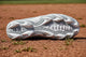 View of the sole of the Under Armour Leadoff Icon Low RM Jr. Youth Molded Cleat - Gray