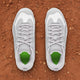 Top view of the Under Armour Leadoff Icon Low RM Jr. Youth Molded Cleat - Gray