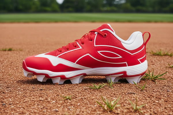 Under Armour Leadoff Icon Low RM Jr. Youth Molded Cleat - Red