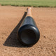 Close-up of the end of the Victus Pro V Cut Gloss Maple Wood Baseball Bat - Natural/Gloss Black