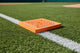 Underside of the Spyder Turf Orange 1st Base - 15" x 15" x 3"