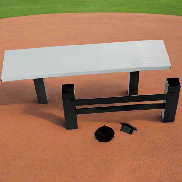 Dual Stanchion Pitcher's Rubber System