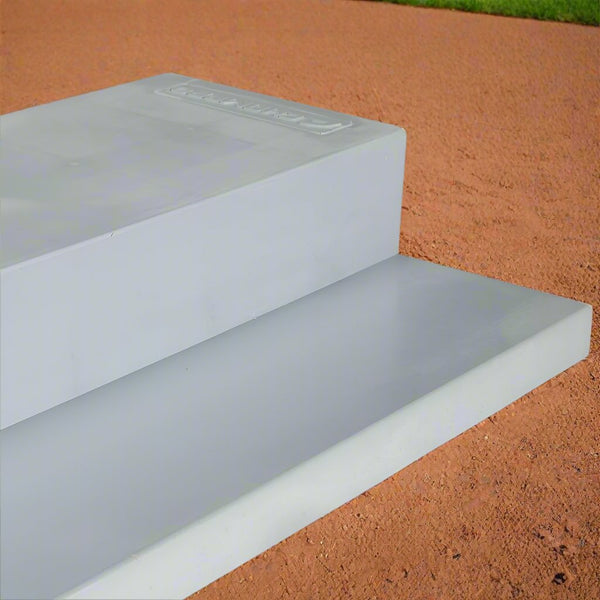 Close-up of the Step Down Pitcher's Rubber