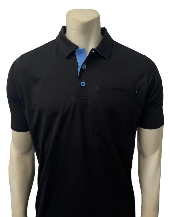 Smitty "New Major League" Style Short Sleeve Umpire Shirt - Black