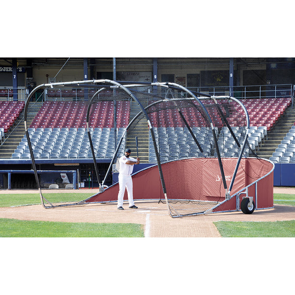 Bomber Elite Rolling Batting Cage - Maroon