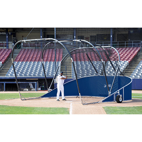 Bomber Elite Rolling Batting Cage - Navy Blue
